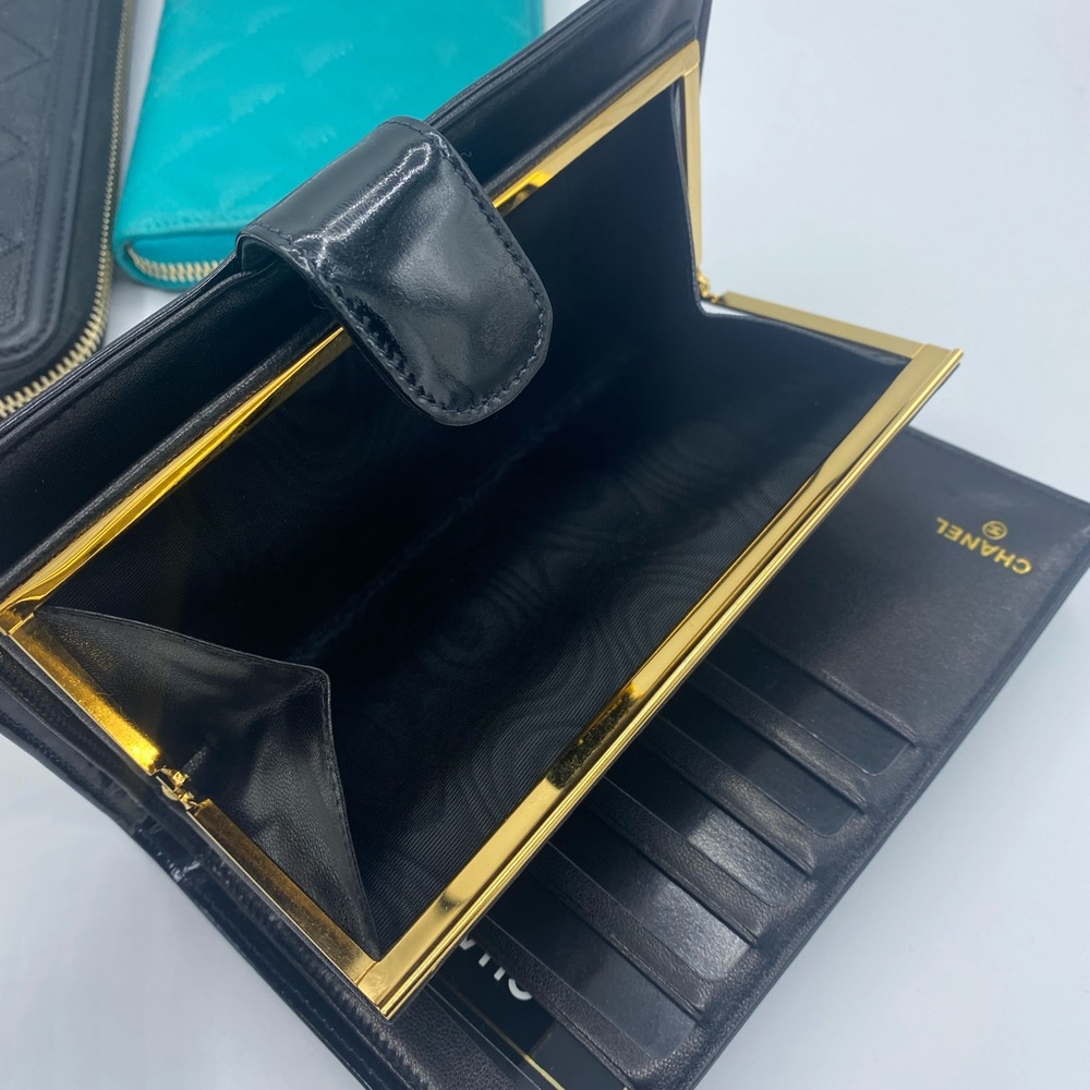 Vintage Chanel wallet 24k gold hardware *RARE*